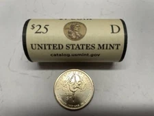 H/T ROLL 2023 D SACAGAWEA/NATIVE AMERICAN/TALLCHIEF UNCIRCULATED $25 dollar roll