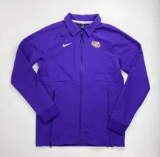 Nike LSU Tigers Sideline Midweight Full Zip Team Jacket Women's M Purple CI6432