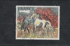 L6514 FRANCE Timbre Y&T N° 2026 de 1978 " Yves Brayer Chevaux Camargu " Oblitéré