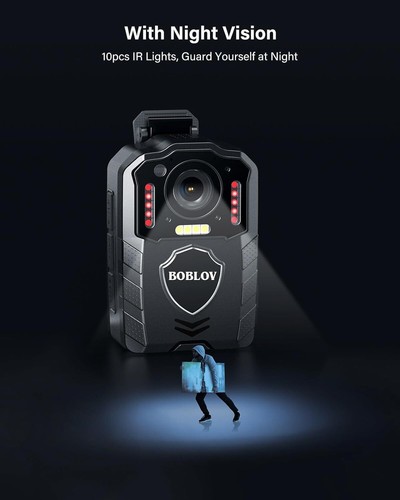 BOBLOV KJ25 1440P Body Cam 3000mAh w/ 10-13Hrs Recording Police Body Camera - Picture 4 of 7