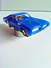 MODEL MOTORING HO SLOT CAR '69 PONTIAC GTO 2 DR BLUE BODY NOS T-JET AURORA GUT