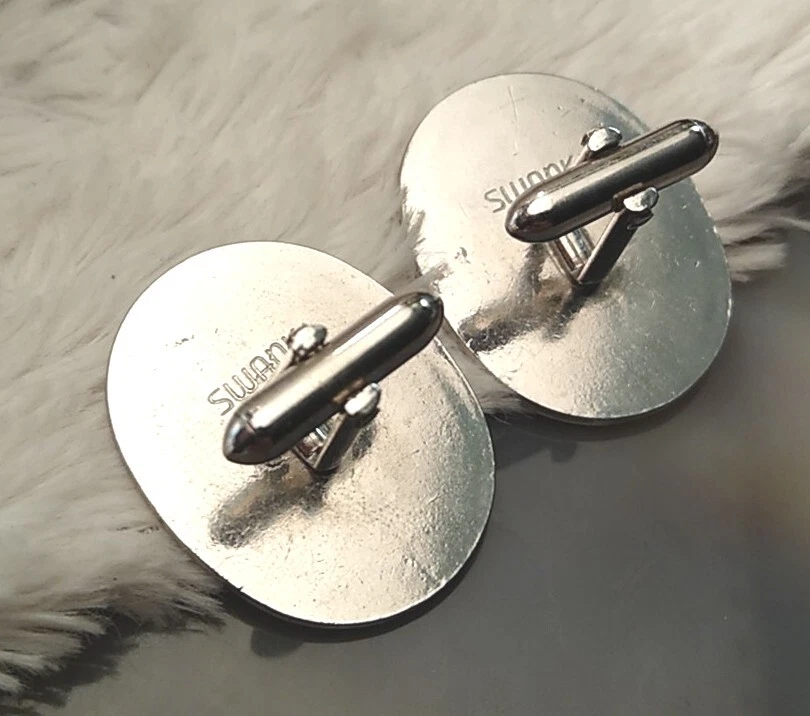 Gemelos SWANK Tono ROSA y Plata MCM Diosa Shiva Bailando, ¡Gran Artículo! Foto 2 de 4