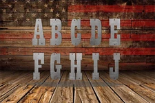 Western Barn Raw Steel Metal Letters & Numbers 12 inch Modern one 1 Foot Décor