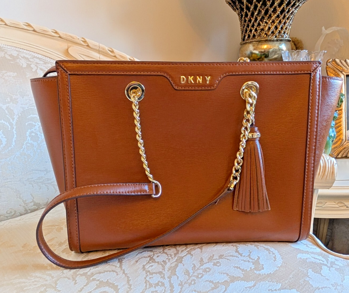 DKNY gold tone with caramel/tan color strap DKNY Uptown Midi Silver DK1L076L0025 | Watch Direct main image 4