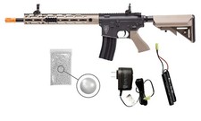 Umarex EF M4 CFR-6MM-Black/Tan AEG 6mm Airsoft Rifle w/ Battery  Charger  BBs