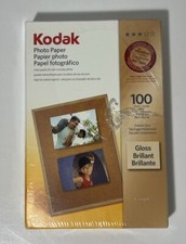 Kodak Photo Paper Gloss 100 Sheets 4X6" Instant Dry NEW Open Box See Description