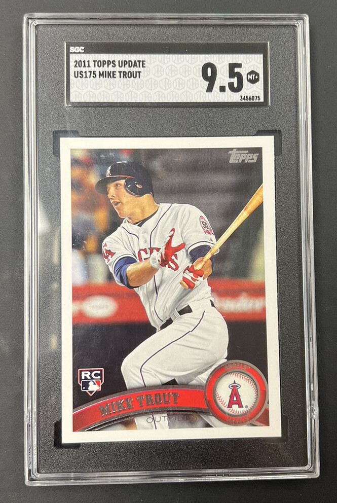 2011 TOPPS Update MIKE TROUT Angels Rookie Card RC #US175 SGC 9.5