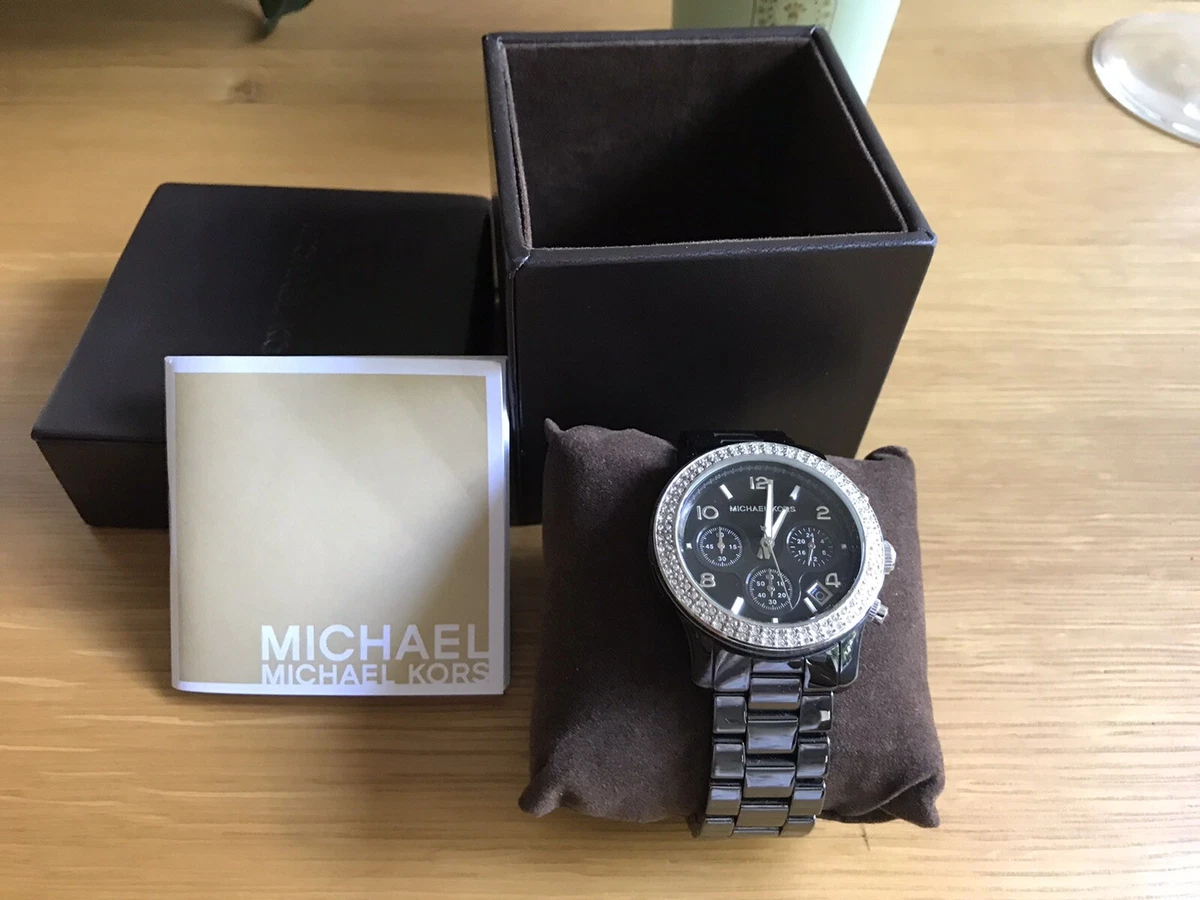 Michael Kors Black Ceramic Chronograph Unisex Watch MK5190