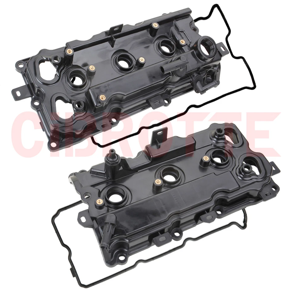 Cubierta de válvula 2 piezas con junta y tapa para 09-20 Nissan Máxima Murano Infiniti QX60🏅 Foto 2 de 4