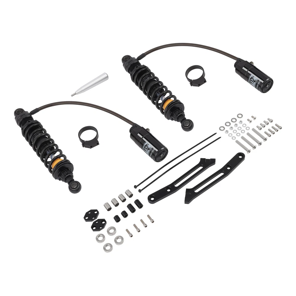 Remote Reservoir Rear Suspensions Shock For Harley Touring Road Glide King 14-25 - Image 3 of 4