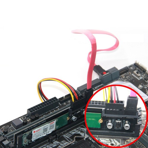 DDR2 DDR3 DDR4 to M2 SSD Adapter M.2 B Key Riser Card Support 2242 2260 2280 - Afbeelding 5 van 37