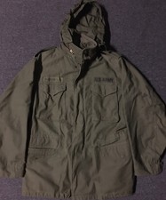 Vtg M65 OG107 Cold Weather Coat Medium Long Scovill Zipper Army Grunge Vietnam