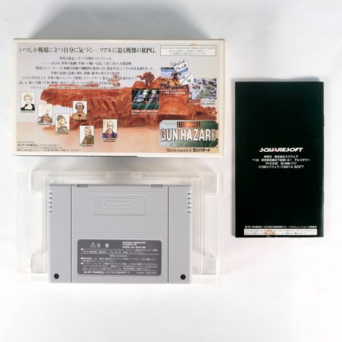 FRONT MISSION Gun Hazard Nintendo Super Famicom SFC SNES Card Jap Japan - Photo 2/5