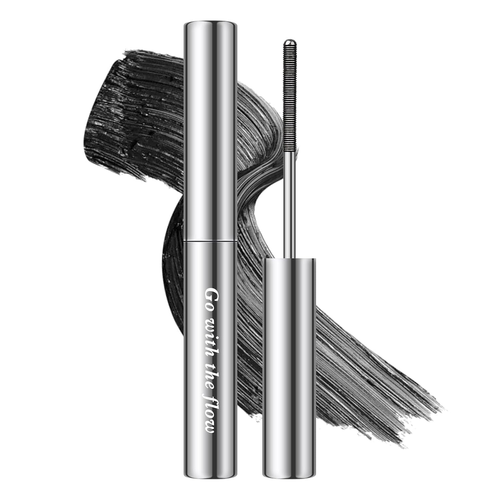 Washable Metal Rod Mascara Black Curling Iron Wand Mascara Non-Clumping