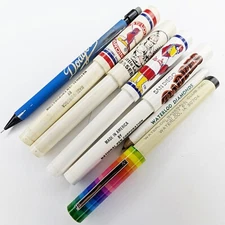 x7 MIXED LOT Baseball Pens Pencils Little League Waterloo IA Cardinals Vtg G10