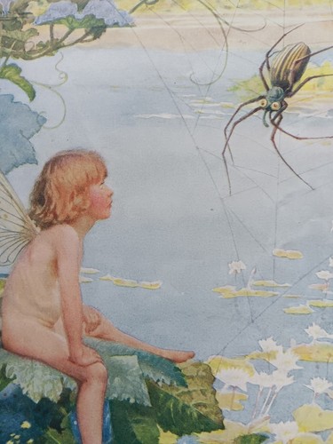 1927 Hadas Niños Bichos Arte Arthur H Buckland 1 Doble Cara Páginas 4 Imágenes - Imagen 6 de 12