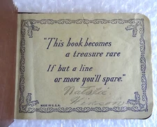 aUTOGRAPH BOOK SPRING PARK SCHOOL YEAR VINTAGE 1958 SOFTCOVER KEEPSAKE neocurio 