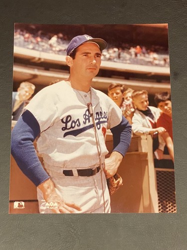 Vintage SANDY KOUFAX 8x10 Color Photo Brooklyn LA Dodgers Pitcher P MLB HOF RARE - 第 1/3 張圖片