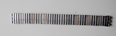 Original Swatch  Flexarmband ''Gold Silver nice wear  17 mm large