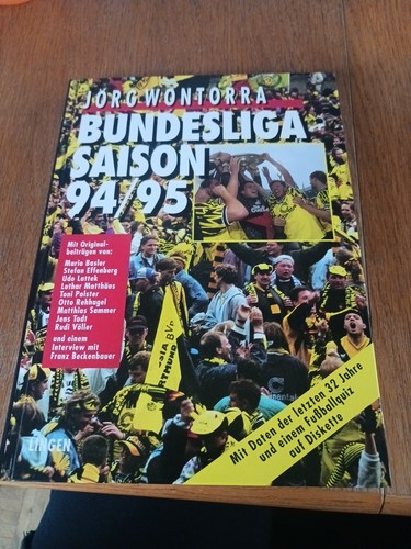 Buch über die Bundesligasaison 1994/1995 von Jörg Wontorra
