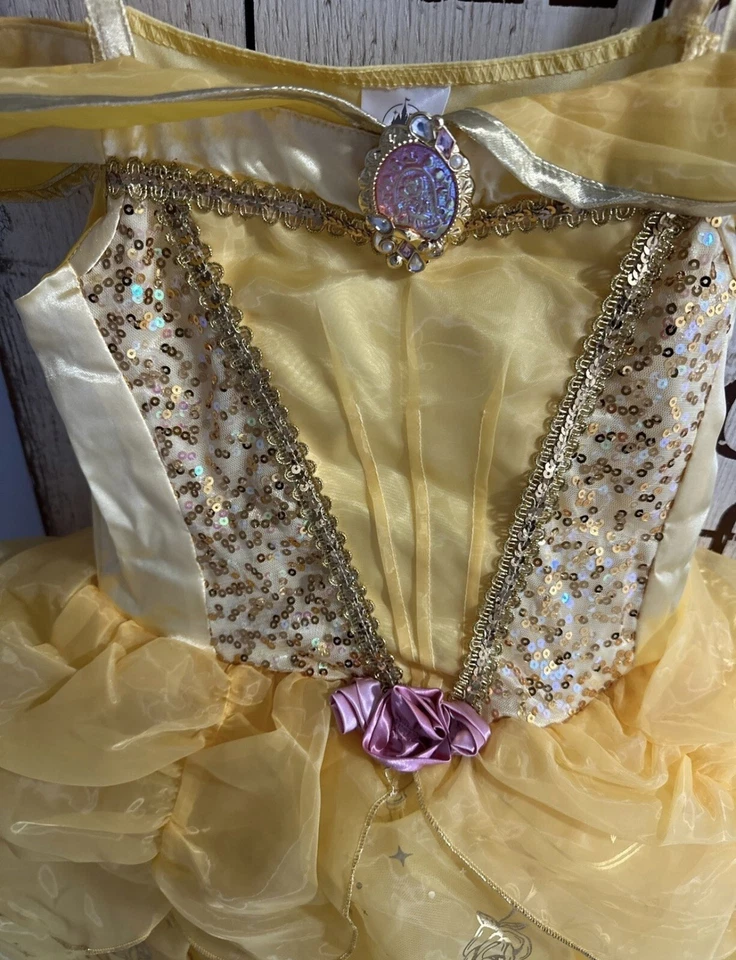 Disfraz de Bella para Niños - La Bella y la Bestia Talla Nuevo con etiquetas Disney Talla 7-8 Foto 2 de 4