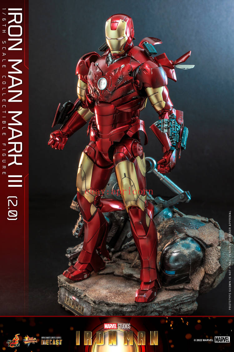 アメコミ Hot Toys Iron Man Mark III DIECAST Hot Toys MMS664D48 Iron Man Mark 3 III 1/6 Diecast Action Figure