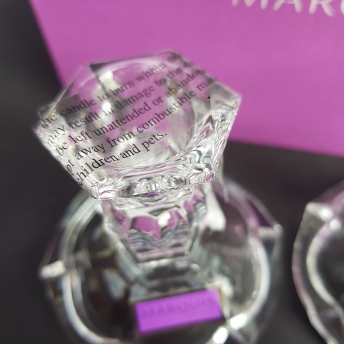 Waterford Crystal Candlesticks Holder 'Marquis' boxed Vintage x 2 New pair - Picture 6 of 10