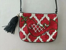 BRIGHTON Holiday Christmas LOVE DOVE CrossBody PURSE With Tassel 