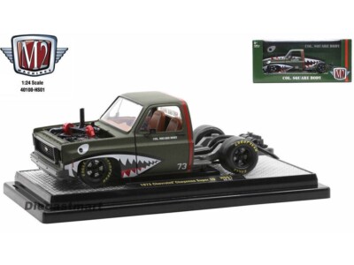 ミニカー M2 MACHINES Chevrolet Cheyenne Super 10 M2 Machines 1:24 1973 Chevy Cheyenne Super 10 SQUAREBODY 40100