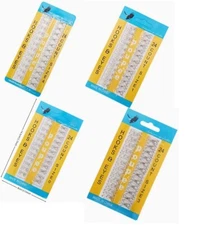 Hook and Eye Clasp Closure Sewing 5 Sizes Sew On 24 Sets!! Carded or Bagged