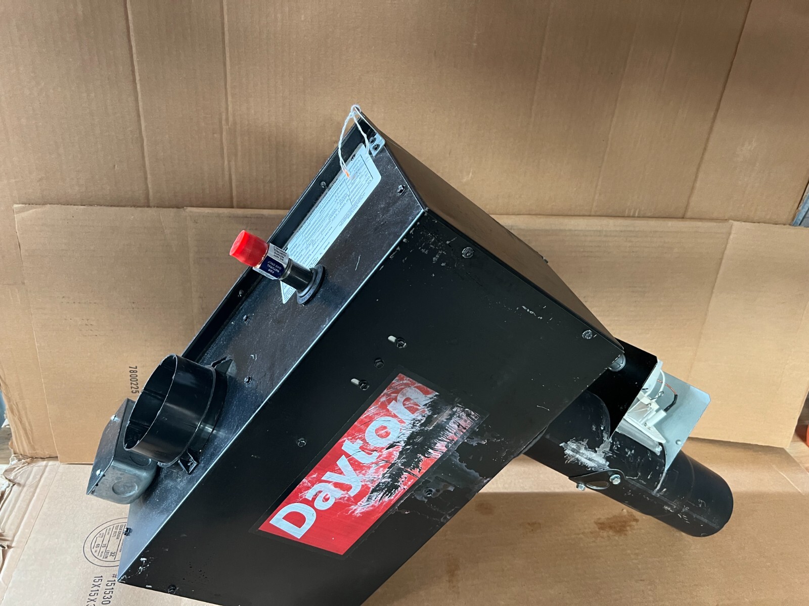 Dayton 7AR88 Gas Infrared Tube Heater: Natural Gas, 200,000 BtuH No Tubes/Reflec