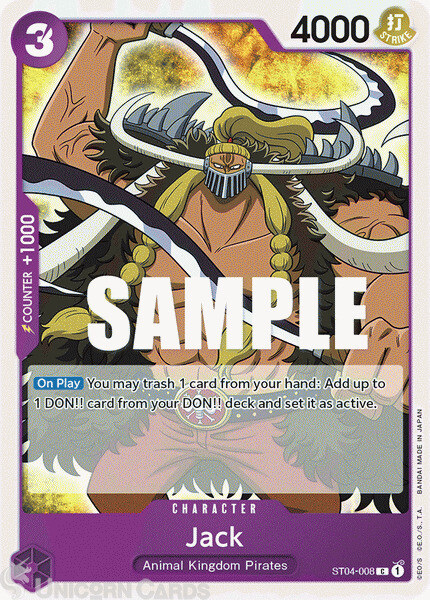 ST04-008 Jack Common One Piece TCG Card