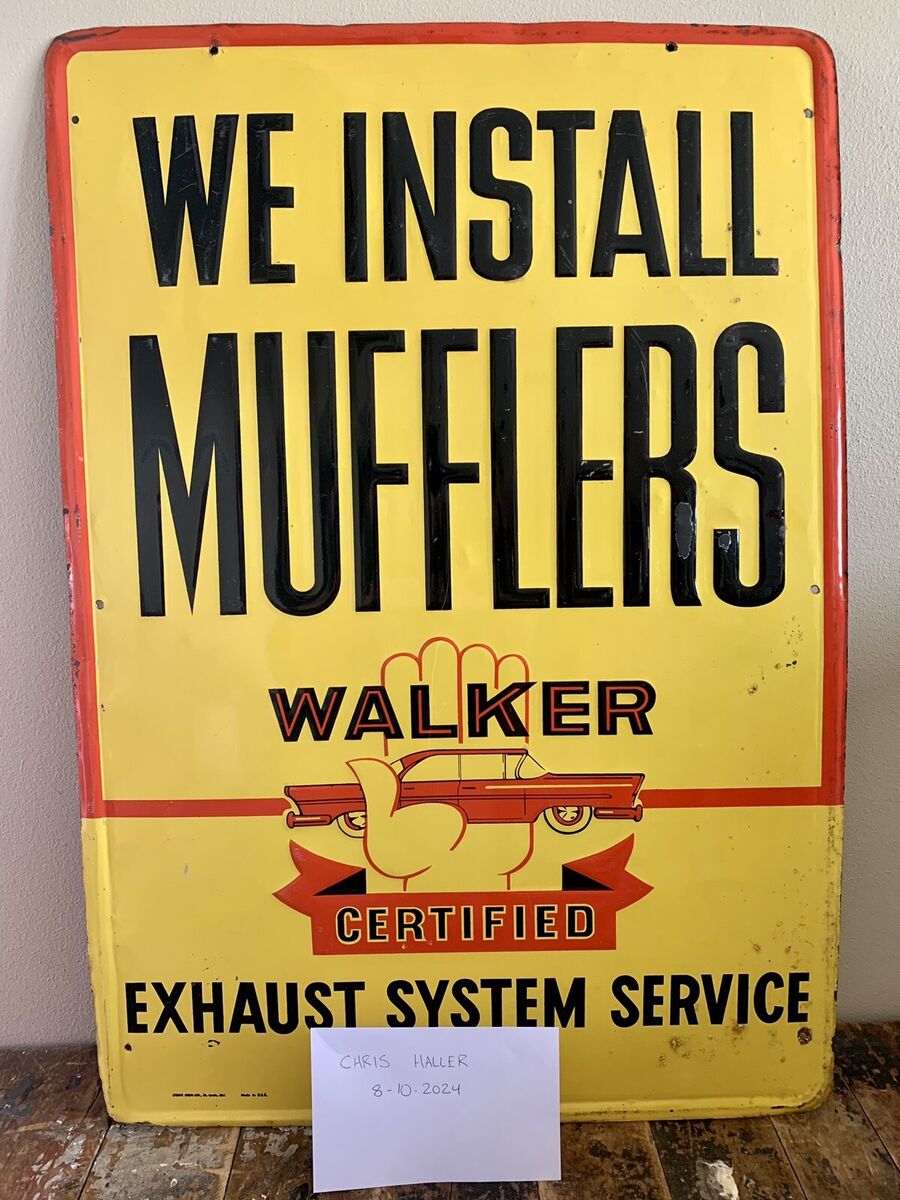 Vintage Original Walker Muffler Certified Exhaust Service Vintage Original Walker Muffler Certified Exhaust Service