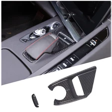 Real Carbon Fiber Mode Selector Console Base Cover Trim For C8 Corvette 2020-23