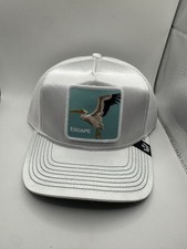 Goorin Bros Escape Embroidered White Trucker Hat By The Farm With Bird
