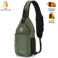 Schultertasche Sling Bag Wasserfest Klein UmhäNgetasche FüR Outdoor Wandern