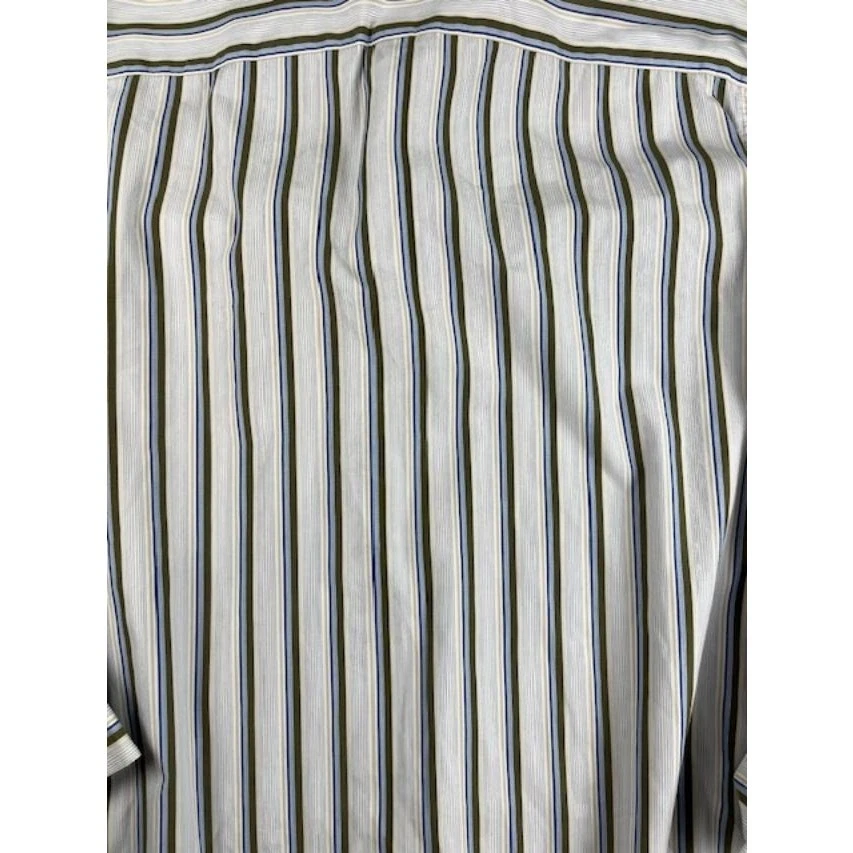 Camisa de Vestir J Ferrar 17.5 36/37 Manga Larga 100% Algodón Rayas Calce Clásico Foto 4 de 4