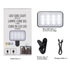 Selfie Light for iPhone & Android Portable 3 Color Modes Tik Tok YouTube Makeup