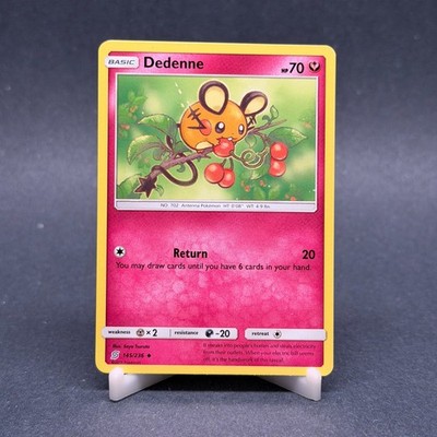 Dedenne 145/236 Uncommon SM Unified Minds LP Pokemon Card