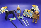 Playmobil 3024 Golden Swan Knight 3654 Knights Joust Medieval Vintage Horses