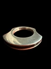 Taxco Mexico 925 Sterling Silver Modernist Saddle Ring Size 4.75 8.05g