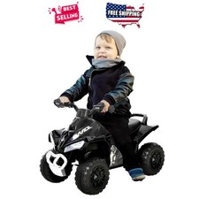 Push Ride On Car Kids Sliding Foot-to-Floor Black Music Lights Ages 1.5-3