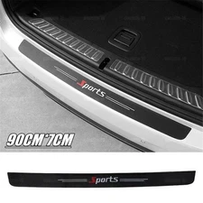 Carbon Fiber Sport Car Rear Trunk Protector Corner Decal Sticker Car Accessories