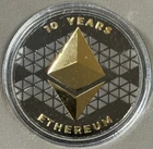 2025 1 Oz .999 Fine Silver United Crypto States Ethereum 10 Year Anniversary Rd!