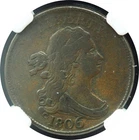 Photo of a 1806-P Half Cent from an eBay listing that sold on Jul 12, 2026