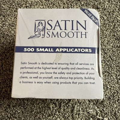 Satin Smooth Bulk 500 Small Applicators Facial Hair Small Body Parts 4.5 x3.75 