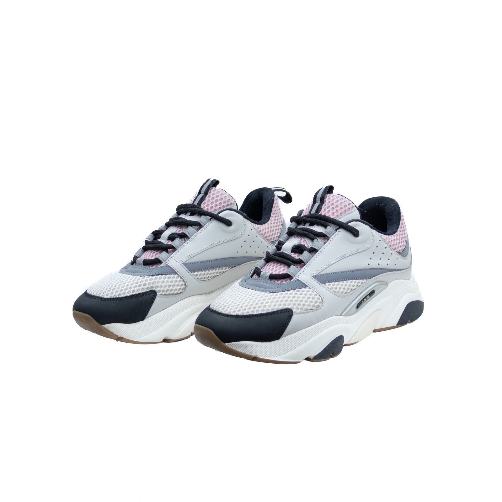 Dior B-22 Chunky Mesh Sneakers – Grey / Pink - Size EU 41 / US 10