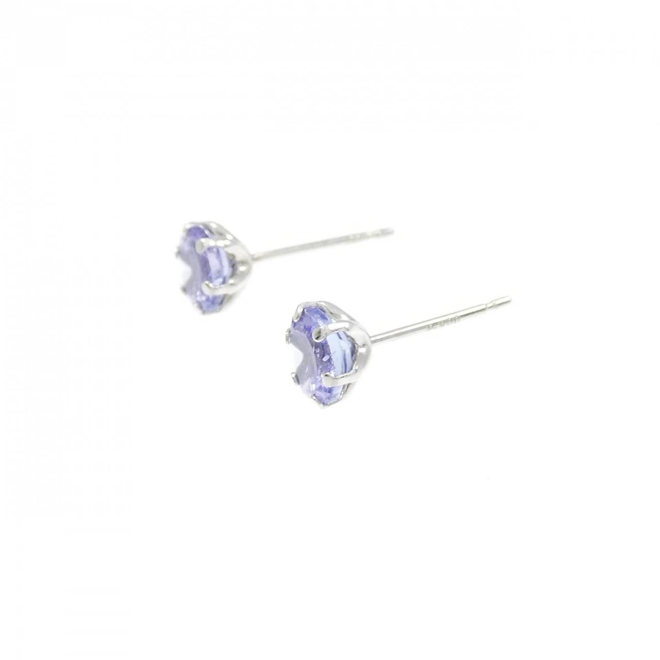 Auténticos pendientes de tanzanita PT900 1,00 CT #230-000-162-9292 Foto 2 de 4