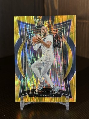 2024-25 Panini Select Concourse Julius Randle #45 Gold /10 SSP Serial Numbered