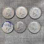 Kennedy Half Dollars 1964-1967, 40% Silver, Lot of 6